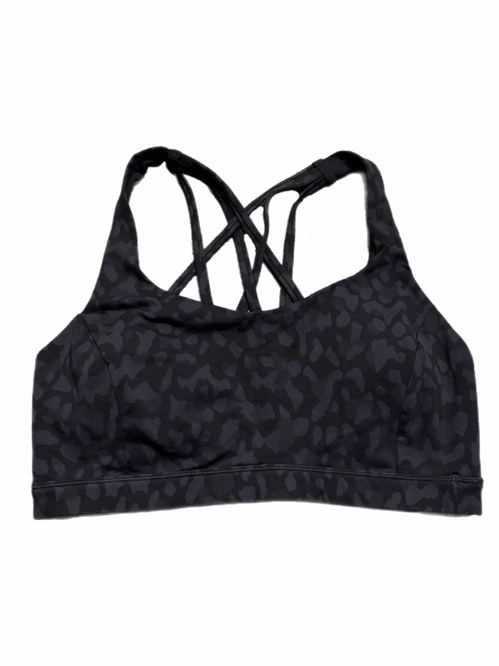 NWOT Lululemon Free to Be Serene Bra (Formation Camo Deep Coal Multi) Size 8